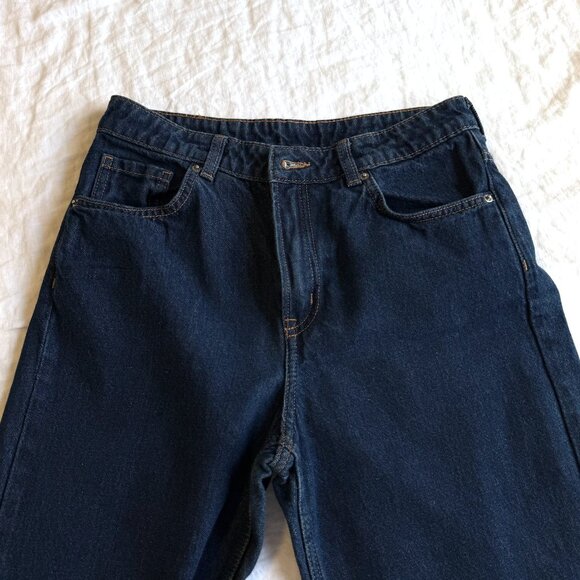 Dark High Rise Wide Leg Jeans - Picture 5 of 5